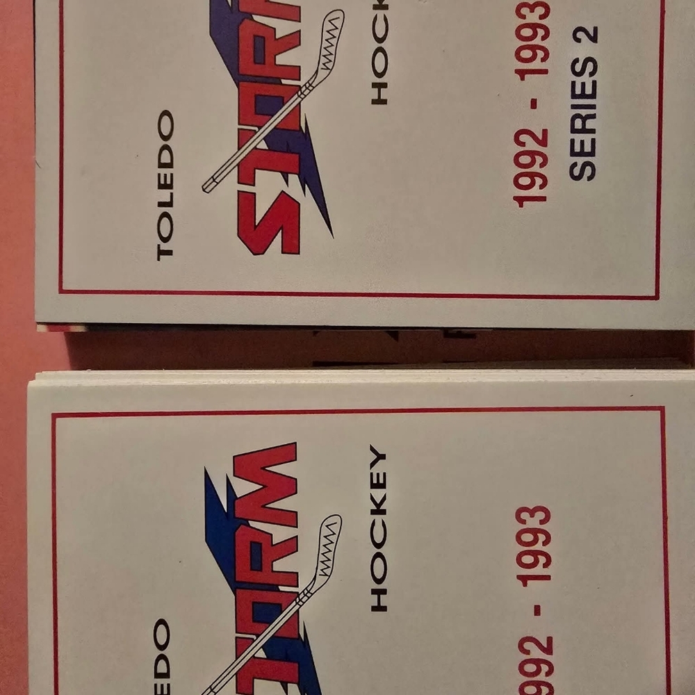 Vintage Toledo Storm Hockey Cards Full Set From 1992-93 Series 1 And 2